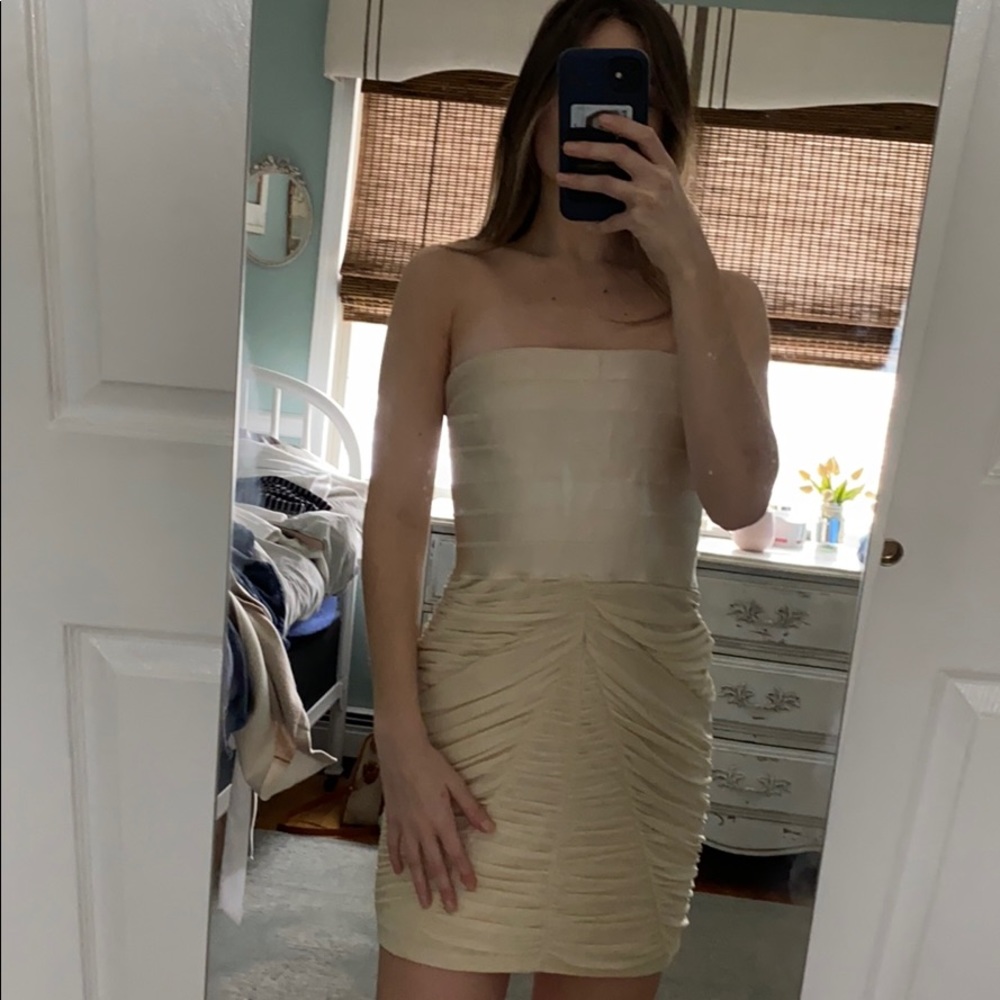 BeBe strapless dress